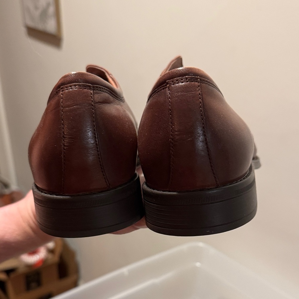 Florsheim Rich Brown Leather Oxfords - Picture 2 of 4